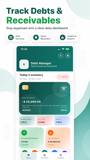 Debt & Loan Tracker Offline Screenshot 1