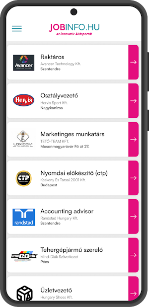 Jobinfo Screenshot 1