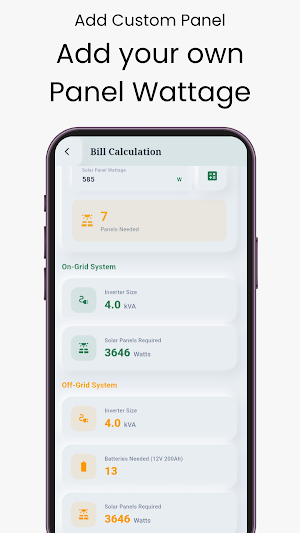 Solar Load Calculator Estimate Screenshot 3