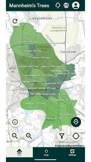 Urban ReLeaf Mannheim's trees Screenshot 2