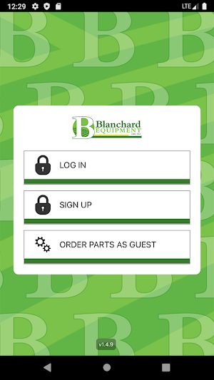 Blanchard Equipment Portal Screenshot 0