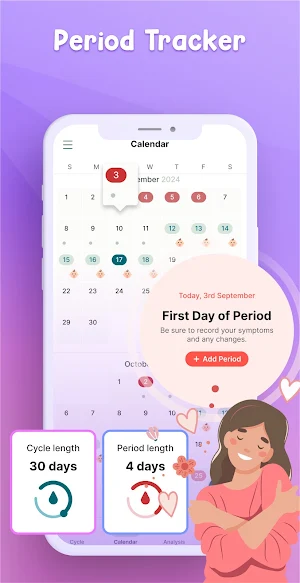 Period Tracker: Ovulation Day Screenshot 1