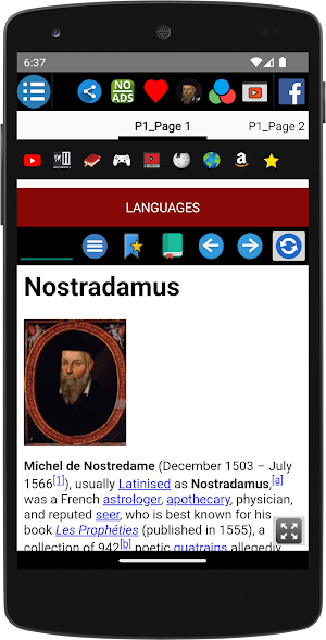 Nostradamus - Biography Screenshot 1