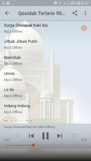 Qosidah Pilihan tahun 90an Screenshot 2