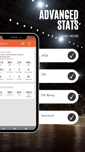 Basketball Companion Stats Screenshot 3