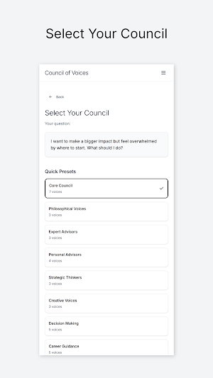 Council of Voices Screenshot 1