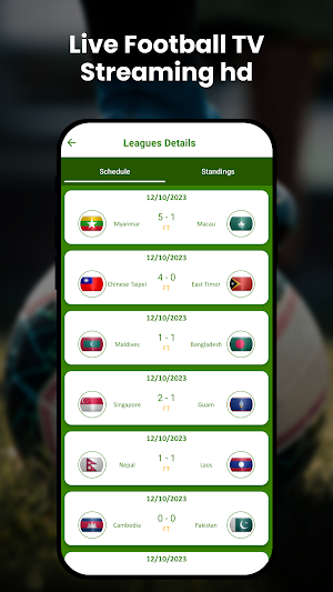 Live Football TV HD Streaming Screenshot 1