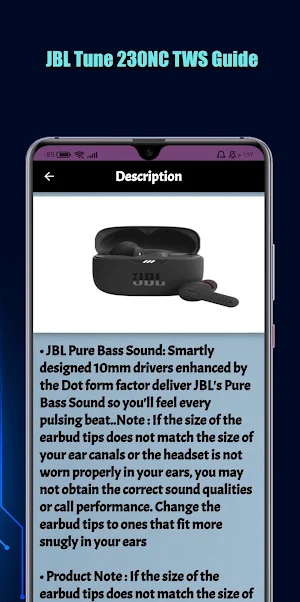 JBL Tune 230NC TWS Guide Screenshot 2