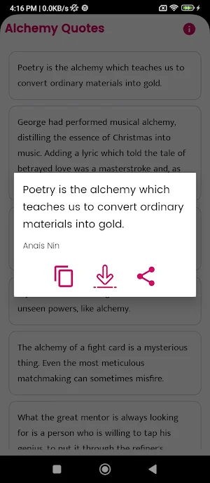 Alchemy Quotes and Sayings Screenshot 1