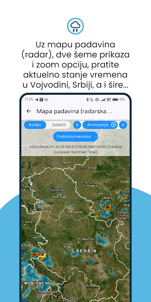 VojvodinaMeteo: Vreme i radar Screenshot 2