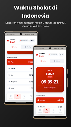 Kalender 2026 dan Waktu Sholat Screenshot 1