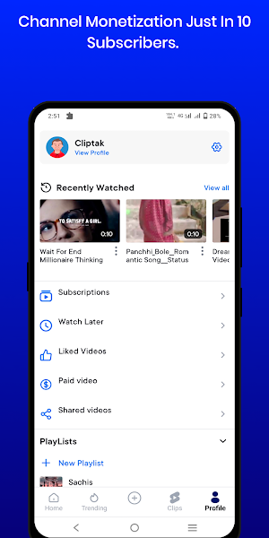 ClipTak - Video Social Network Screenshot 3