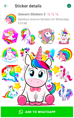 Unicorn Stickers for WhatsApp Screenshot 0