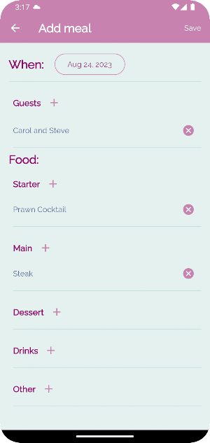 Menu Memory Screenshot 1