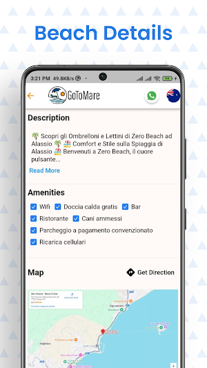 GoToMare beach booking Screenshot 3