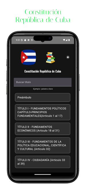 Constitución República de Cuba Screenshot 0