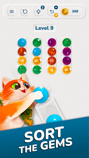 Dazzly Sort: Diamond Puzzle Screenshot 0