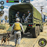 Army Truck Driving Truck 3D