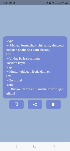 O'zbek anekdotlari Screenshot 1