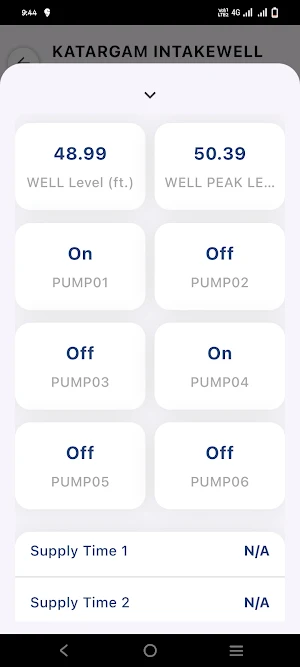 SMC Water Status Screenshot 2