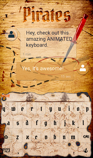 Pirates Animated Keyboard Screenshot 2