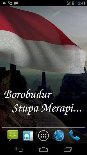 Indonesia Flag Live Wallpaper Screenshot 1