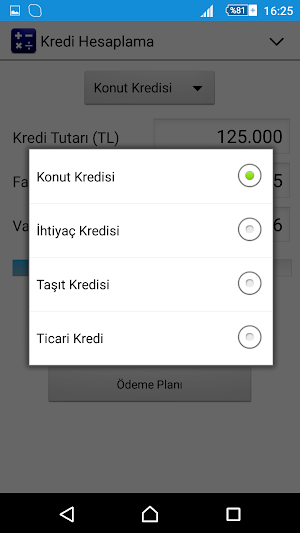 Kredi Hesaplama Screenshot 1