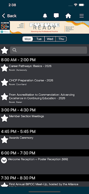 Alliance Events Screenshot 3