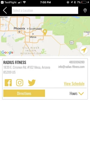 Radius Fitness Screenshot 3