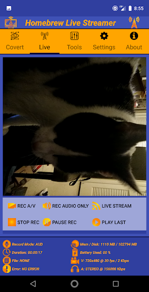 Home Brew Live Streamer Screenshot 1