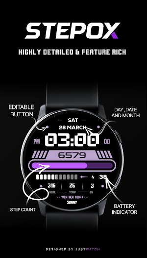 Stepox WatchFace Screenshot 3