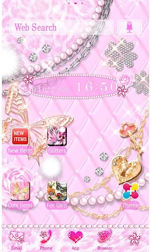 Royal Pink Wallpaper Theme Screenshot 0