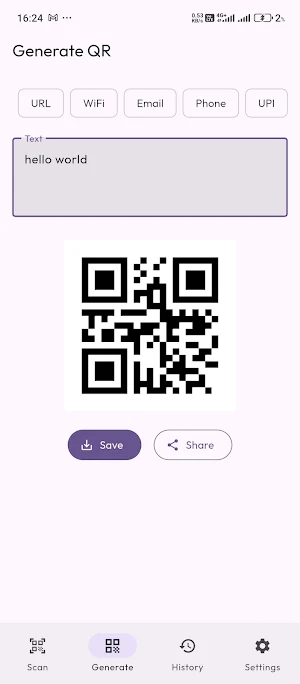QuickQR Screenshot 1