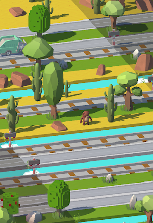 Fun Animal Rush: Coins Road 3D Screenshot 2