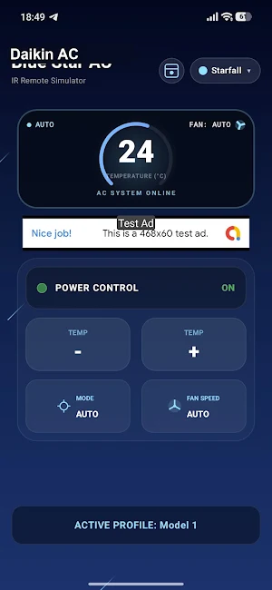 Daikin AC Remote Screenshot 1