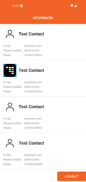 nContacts Screenshot 1
