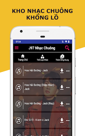 Nhạc Chuông Jack Và KICM - Nhạc Chuông Tổng Hợp Screenshot 0