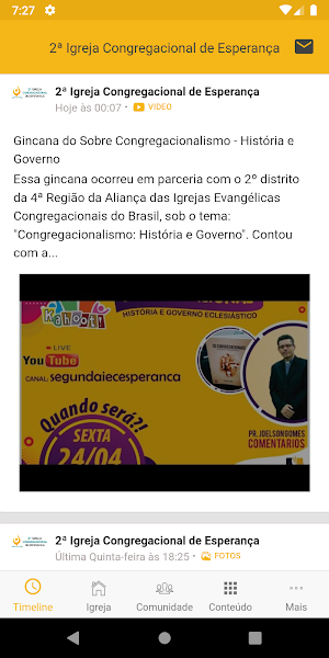 2ª Congregacional de Esperança Screenshot 1