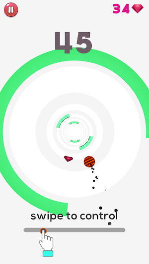 Crazy Vortex, Roll the ball an Screenshot 1