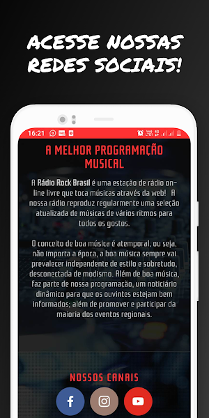 Rádio Rock Brasil Screenshot 2