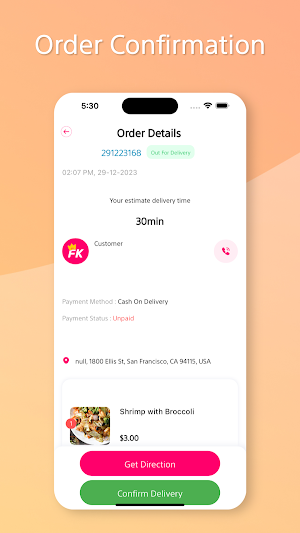 FoodKing - Delivery Screenshot 2
