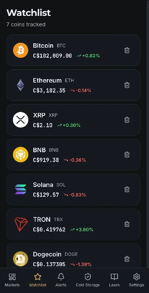 FinTech Dynasty:Crypto Tracker Screenshot 1