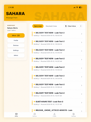 Sahara Alerts Screenshot 2