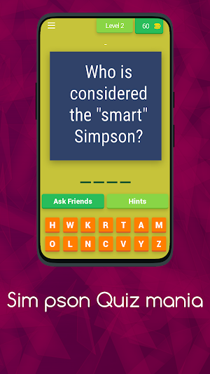 SIM PSON QUIZ MANIA Screenshot 2