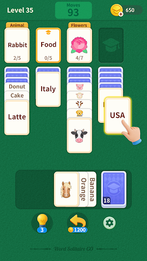 Word Solitaire Go Screenshot 1