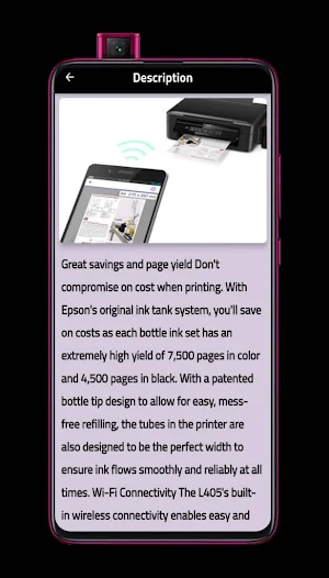 Epson L405 Printer App Guide Screenshot 1