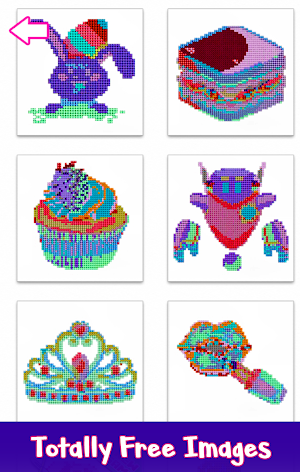 Animated Color by Number: Diamonds, Crystals, Neon Screenshot 0
