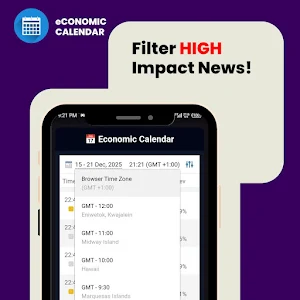 eConomic Calendar Screenshot 2