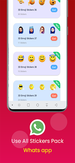 3D Emoji and facemoji for your Screenshot 2