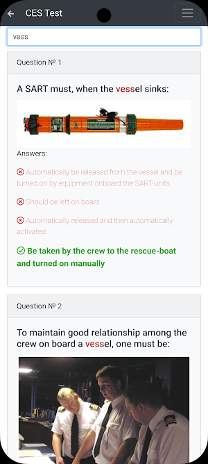 LPG tanker Management CES Test Screenshot 2